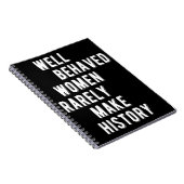 Carnet Citation RBG : Les Femmes Bien Comportées Font Rar (Côté Droit)