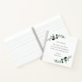 Carnet Citation Romantique Eucalyptus Personnalisé (Intérieur)