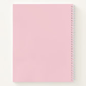 Carnet Citation rose minimaliste (Dos)