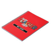 Carnet Citation rouge à l'ère de mon enseignement (Côté gauche)