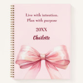 Carnet Citation ruban rose (Devant)