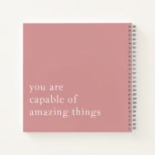 Carnet Citation simple personnalisée 2 Motivationnelle Ro (Dos)