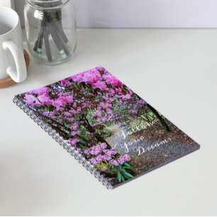 Carnet Citation Suivez Vos Rêves Chemin Floral de Jardin