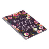 Carnet Citation Sunshine, Boho Inspirant Motivationnel (Côté Droit)