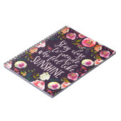 Carnet Citation Sunshine, Boho Inspirant Motivationnel (Côté gauche)