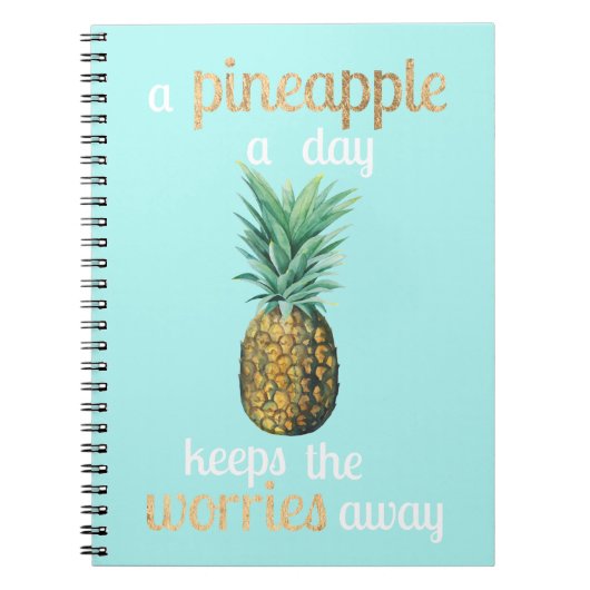 Carnet Citation sur la vie de l'ananas (Devant)