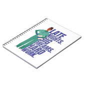 Carnet Citation sur le travail dur des infirmières (Côté gauche)