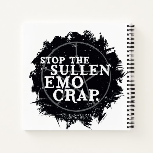 Carnet Citation surnaturelle "Emo" (Dos)