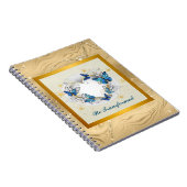 Carnet Citation Transformée Cœur et Papillons Bleus (Côté Droit)