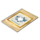 Carnet Citation Transformée Cœur et Papillons Bleus (Côté gauche)