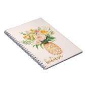 Carnet Citation Tropicale Fleurie de l'Or de l'Ananas Cro (Côté Droit)