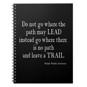 Carnet Citation Vintage sur le leadership inspiré Emerson