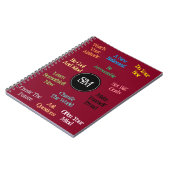 Carnet Citations de motivation votre couleur de Bourgogne (Côté gauche)