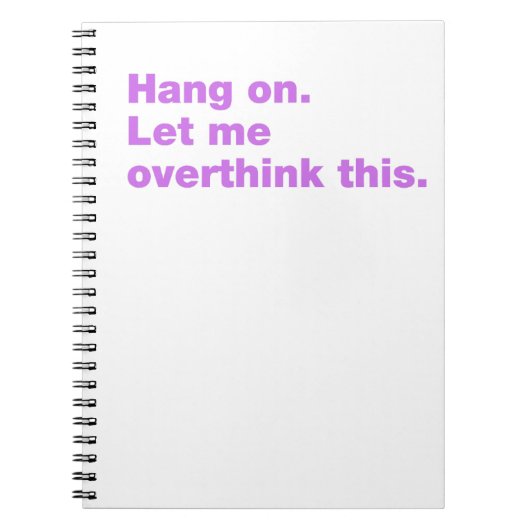 Carnet citations, drôle, introverti, overthink (Devant)