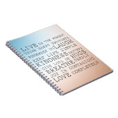 Carnet Citations Inspiration Blue Brown Ombre (Côté Droit)