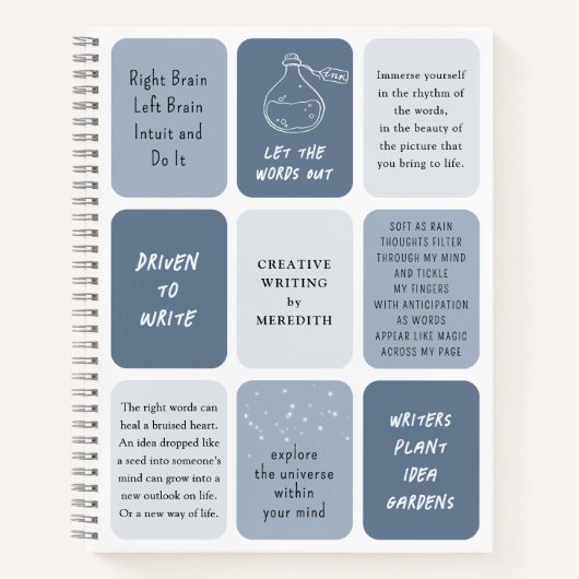 Carnet Citations motivationnelles pour les écrivains pers (Devant)