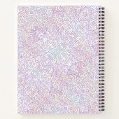 Carnet Citations positives violettes roses (Dos)