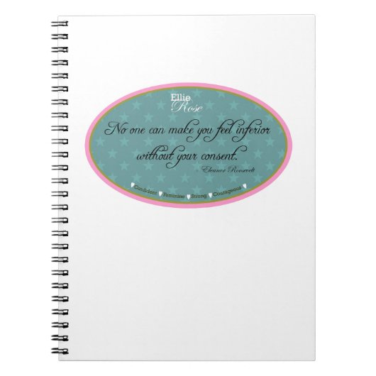 Carnet Citations roses de favori d'Ellie (Devant)