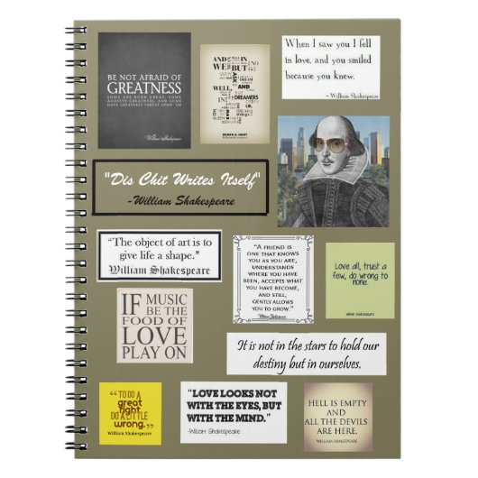 Carnet Citations William Shakespeare (Devant)