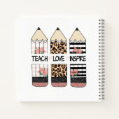 Carnet Citer l'amour et l'inspiration (Dos)