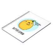 Carnet Citron amer Pun de fruit drôle  (Côté gauche)