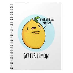 Carnet Citron Amer Pun Fruit Drôle