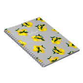 Carnet Citron chic design gris clair (Côté Droit)