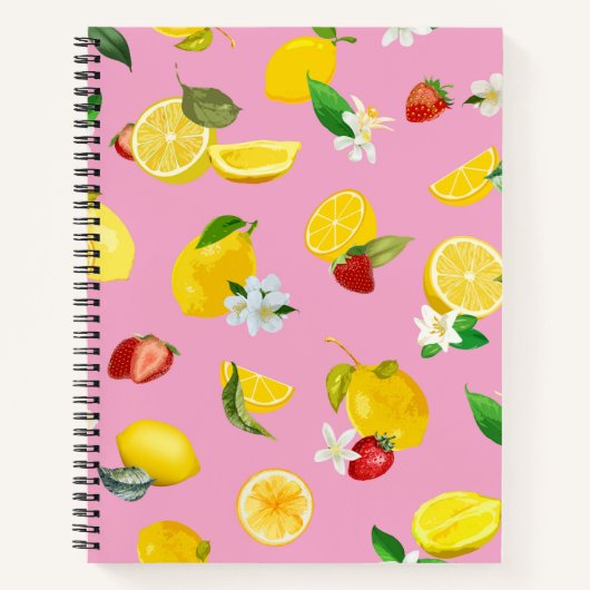 Carnet Citron et fraise 1 (Devant)