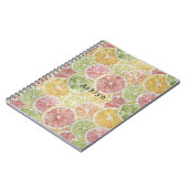 Carnet Citron Lime Orange Pamplemousse Fruit Étincelle (Côté gauche)