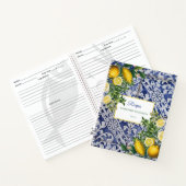 Carnet Citron méditerranéen Été Tuiles portugais Recette (Intérieur)