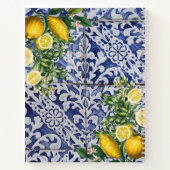 Carnet Citron méditerranéen Été Tuiles portugais Recette (Dos)