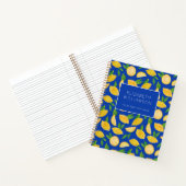 Carnet Citron motif d'agrumes d'été (Intérieur)