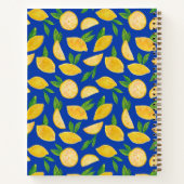 Carnet Citron motif d'agrumes d'été (Dos)