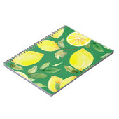 Carnet citron, motif d'aquarelle, arrière - plan, fruit, (Côté gauche)