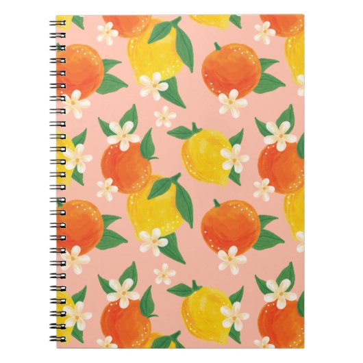 Carnet Citron Orange Petit Format (Devant)