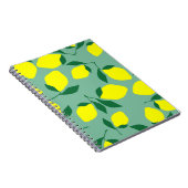 Carnet Citron simple, Arrière - plan vert. (Côté Droit)