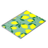 Carnet Citron simple, Arrière - plan vert. (Côté gauche)