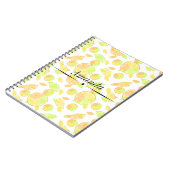 Carnet citron vert orange tranches fruits agrumes nature (Côté gauche)