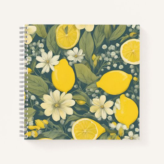 Carnet citron vintage (Devant)