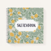 Carnet Citronnier - herbe Sketchbook (Devant)