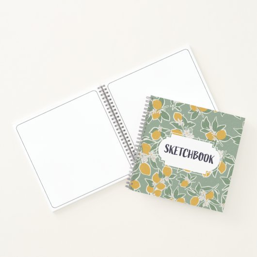 Carnet Citronnier - herbe Sketchbook (Intérieur)