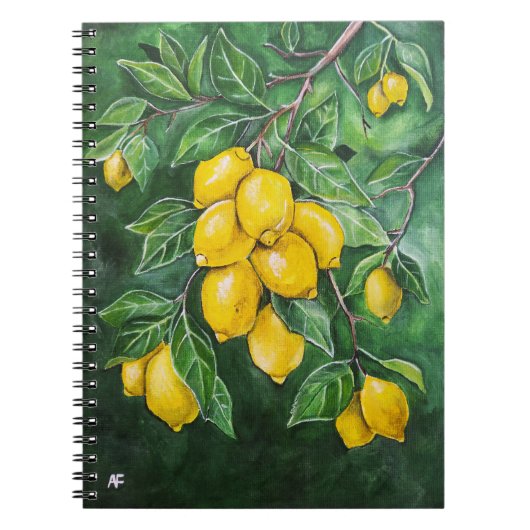 Carnet Citrons dorés par un jour d'hiver par Alfred Fox (Devant)