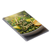 Carnet Citrons ensoleillés, olives, tranches d'agrumes (Côté Droit)