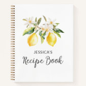 Carnet Citrons et fleurs Arbre Branche Recette botanique (Devant)