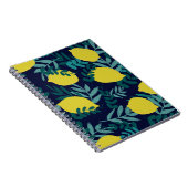 Carnet Citrons et motifs feuille (Côté Droit)