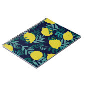 Carnet Citrons et motifs feuille (Côté gauche)