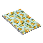 Carnet Citrons Feuilles : Aquarelle Impression transparen (Côté Droit)