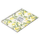 Carnet Citrons Jaunes Chic Fleurissent (Côté gauche)