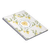 Carnet Citrons Jaunes Jus de Citron (Côté Droit)