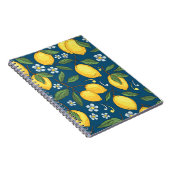 Carnet Citrons jaunes : Motif de fruits tropicaux. (Côté Droit)